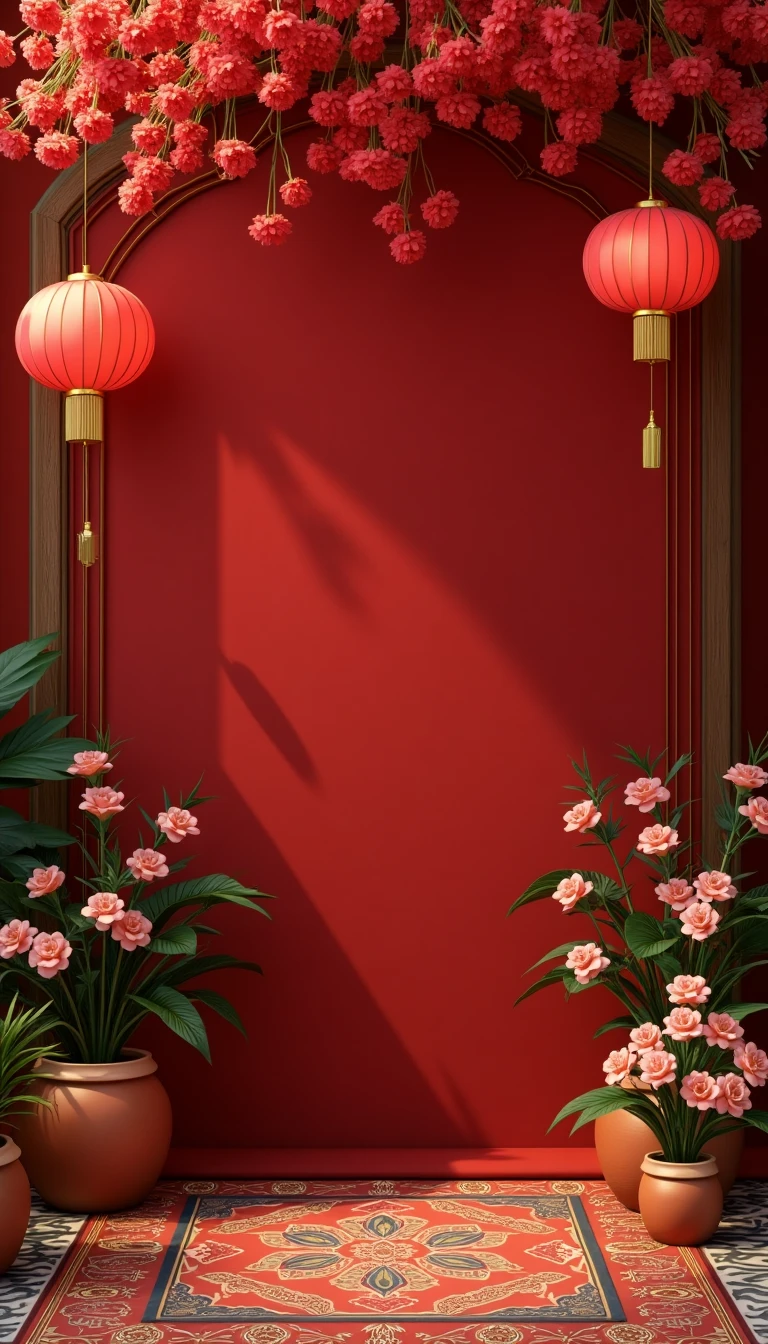 Cultural Heritage Wedding Reception Backdrop: A Tribute to Traditions