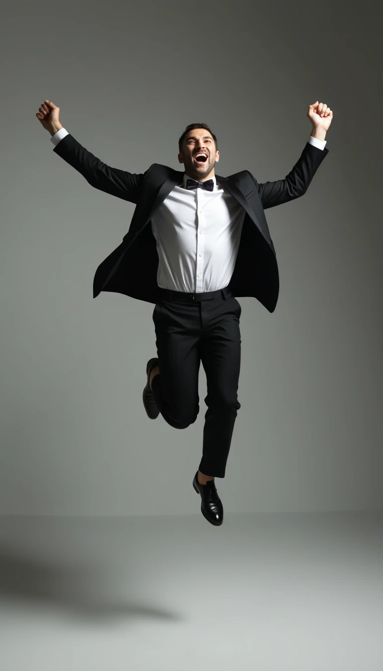 The Playful Groom Pose: Jumping for Joy