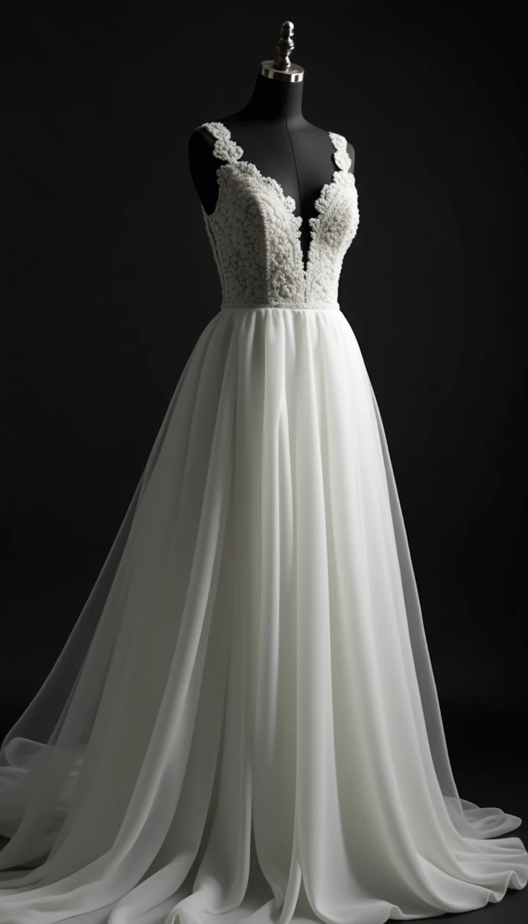 The Modern Minimalist Black and White Wedding Dress