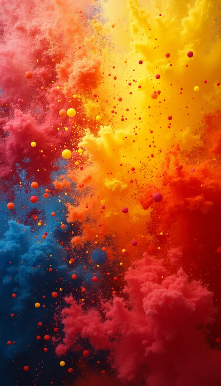 Bold Color Splash: A Statement Wedding Reception Backdrop