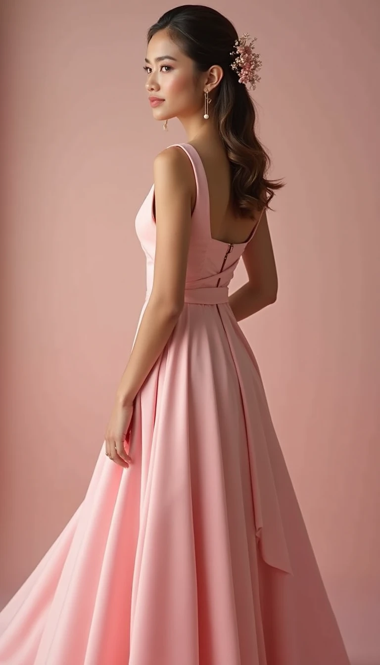 Sophisticated Pink Wrap Wedding Guest Dress: Timeless Elegance