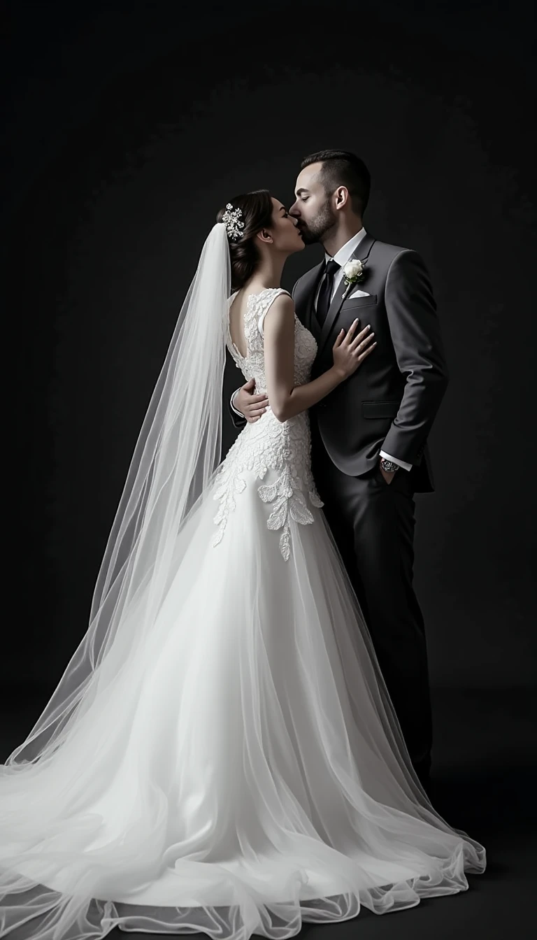 Stylish Black and White Wedding Decor: Dramatic Backdrops
