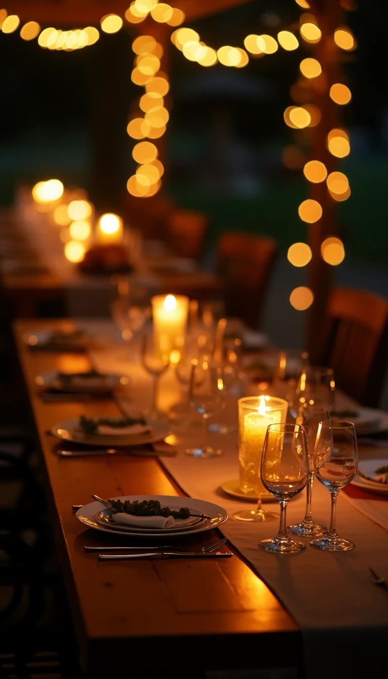 Enchanting Lighting for Your Intimate Backyard Wedding