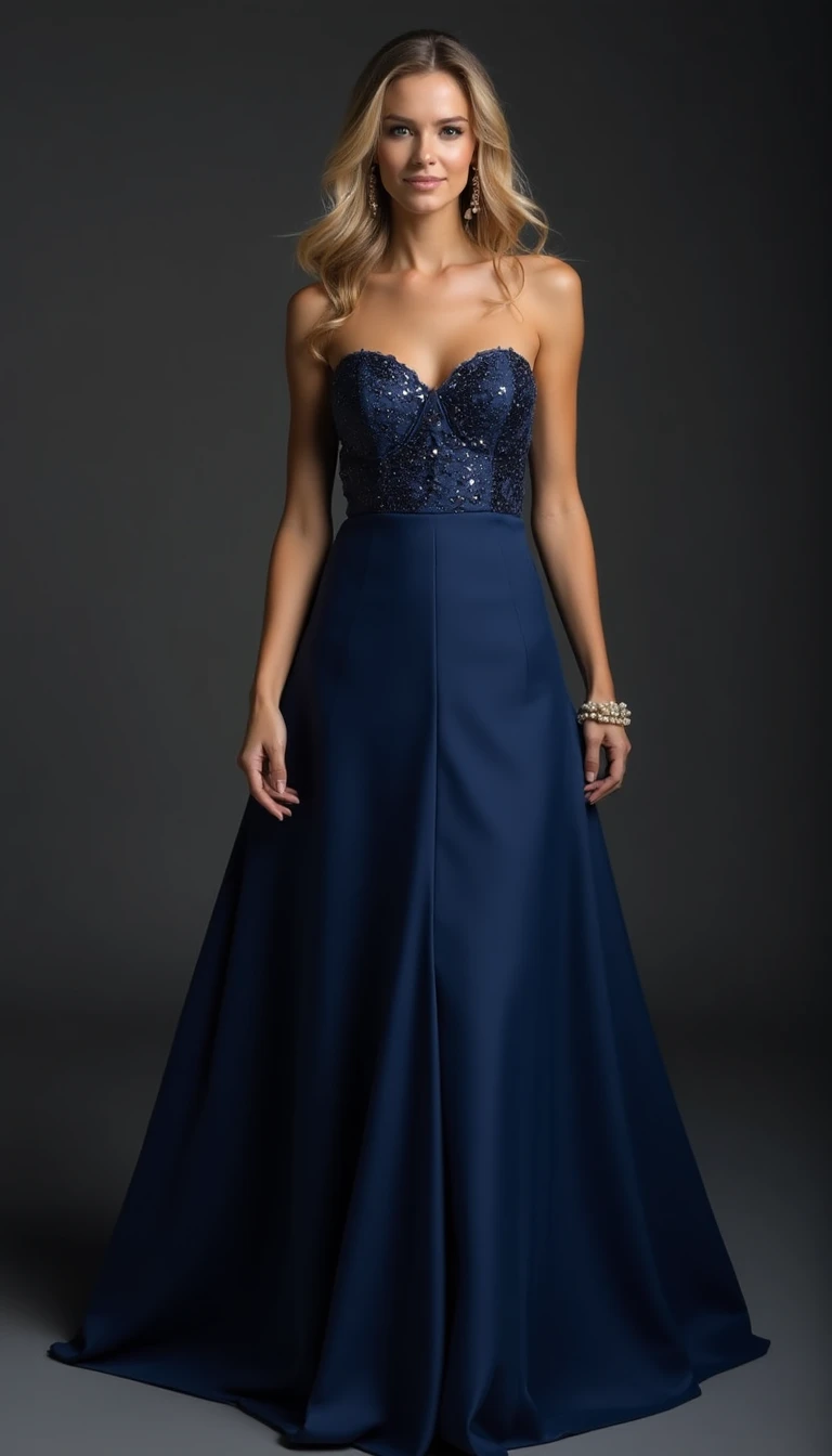 Navy Blue Wedding Party Attire That Dazzles