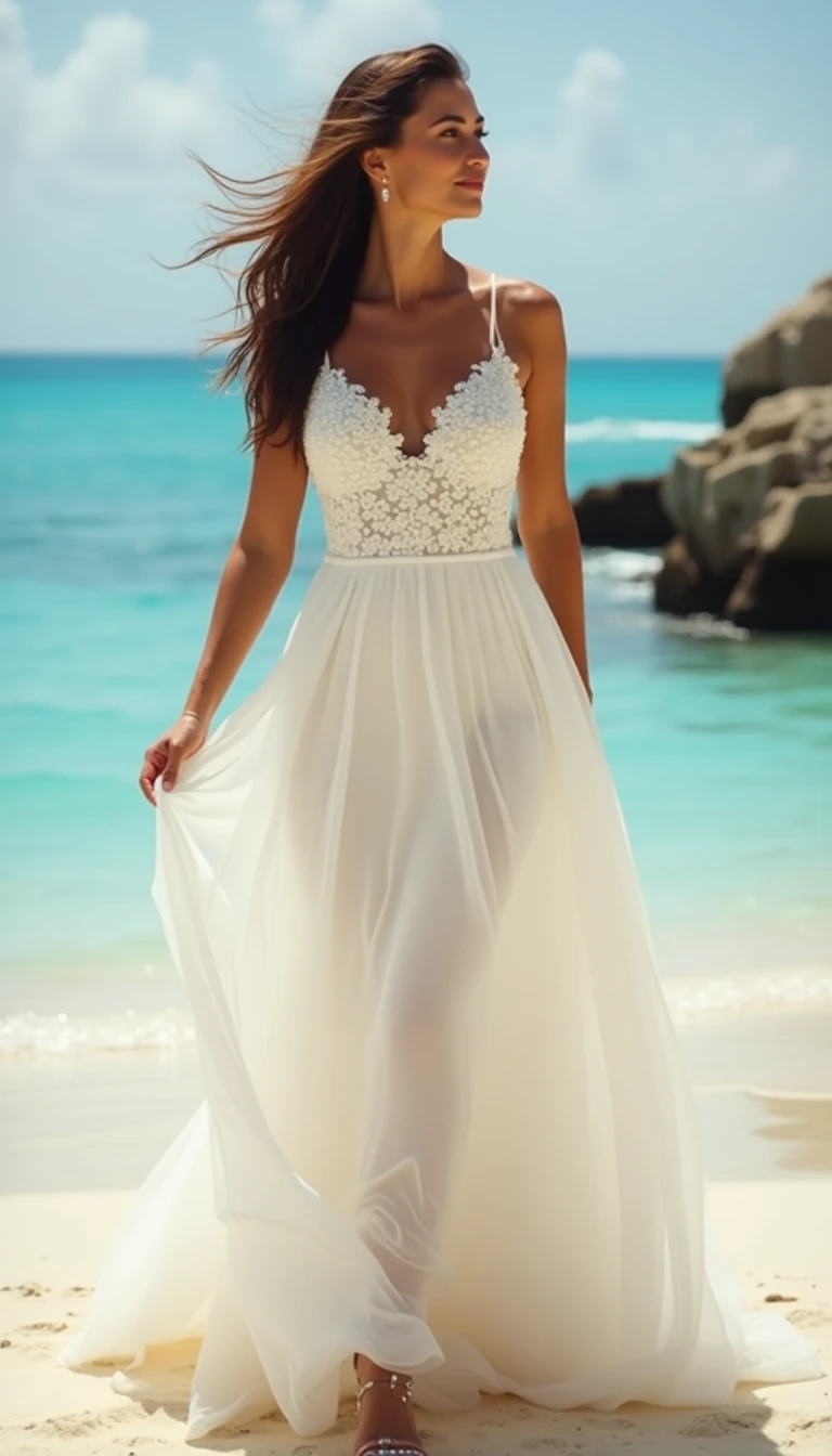 Flowy Maxi Beach Wedding Dress Guest: Dance with the Breeze