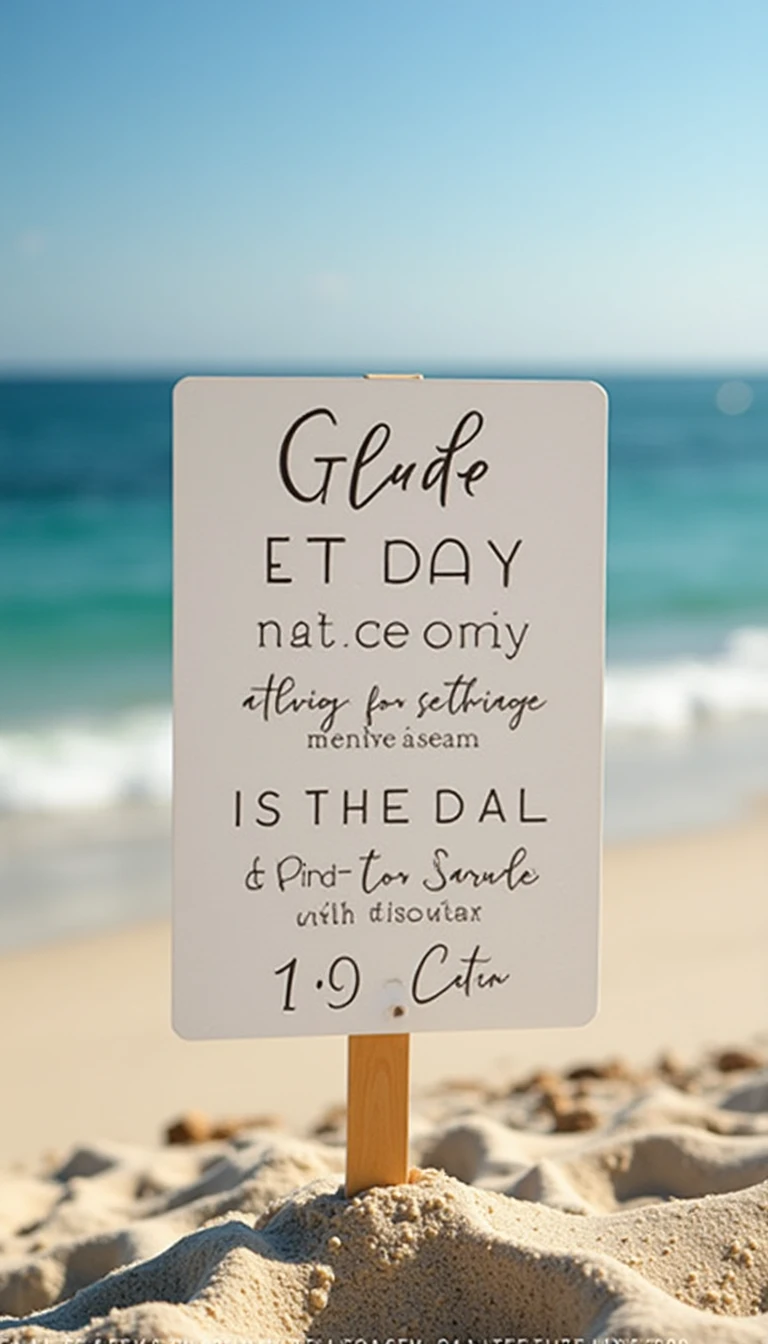 Personalized Beach Signage: Intimate Beach Wedding Ideas to Guide Your Guests
