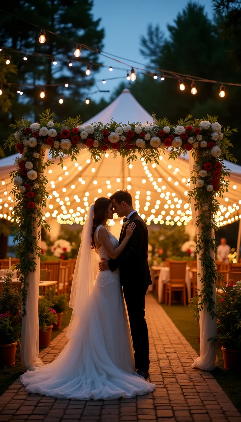 Breathtaking Backdrops for Your Outdoor Tent Wedding Photos