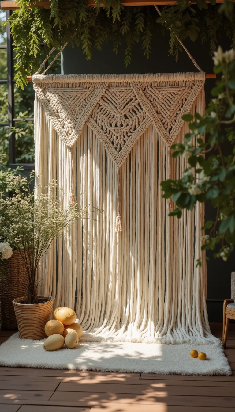 Macramé Details: A Trendy Boho Wedding Idea to Elevate Décor