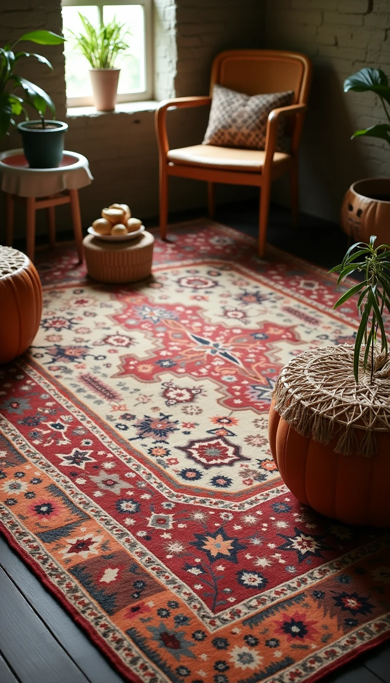 Vintage Rugs: Ground Your Boho Wedding Decorations with Style