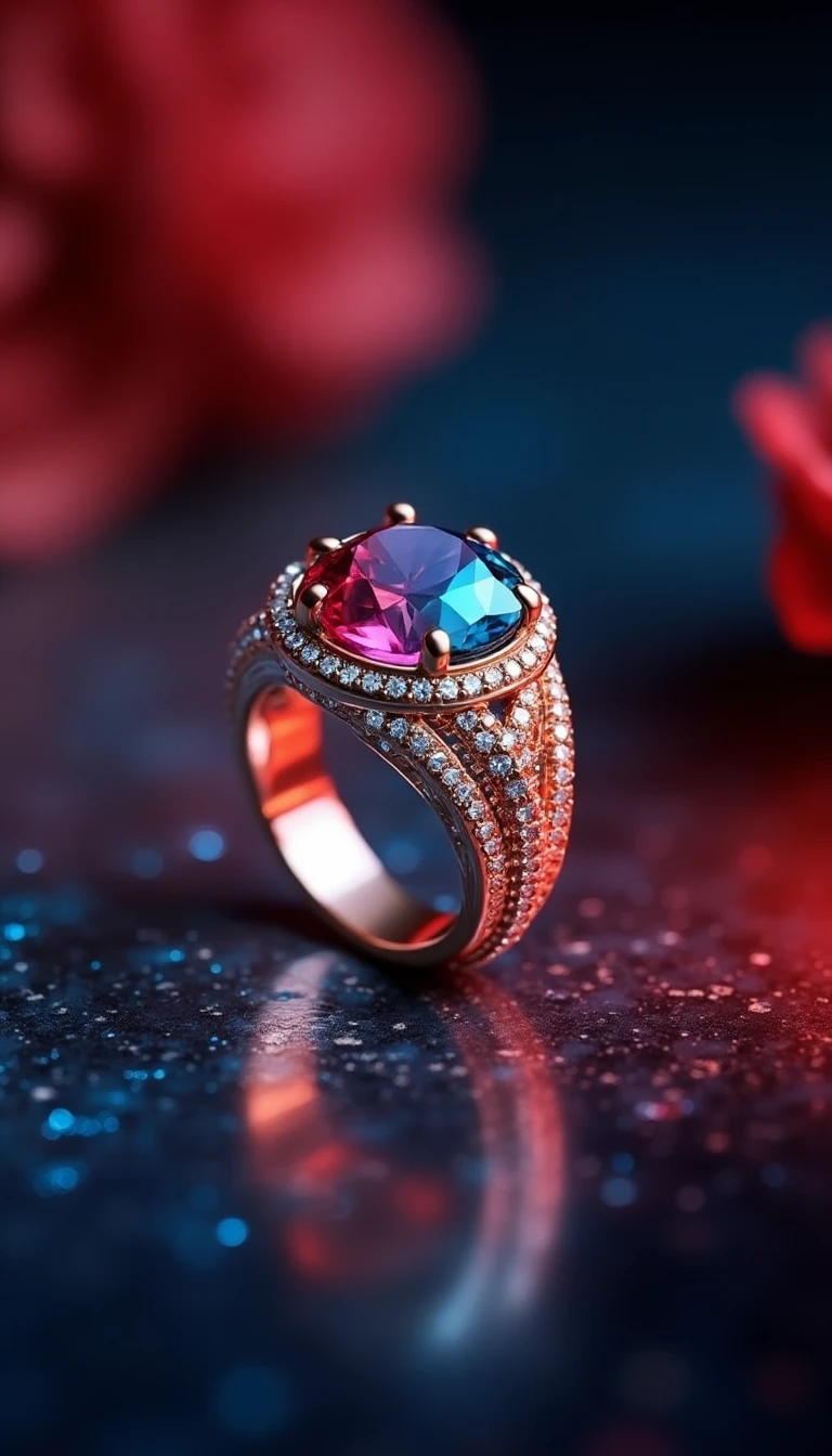 Colorful Expressions: The Gemstone Groom Ring