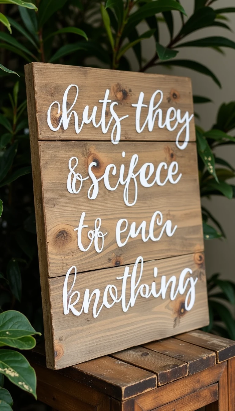 Rustic Charm: DIY Wedding Signs with Pallet Wood