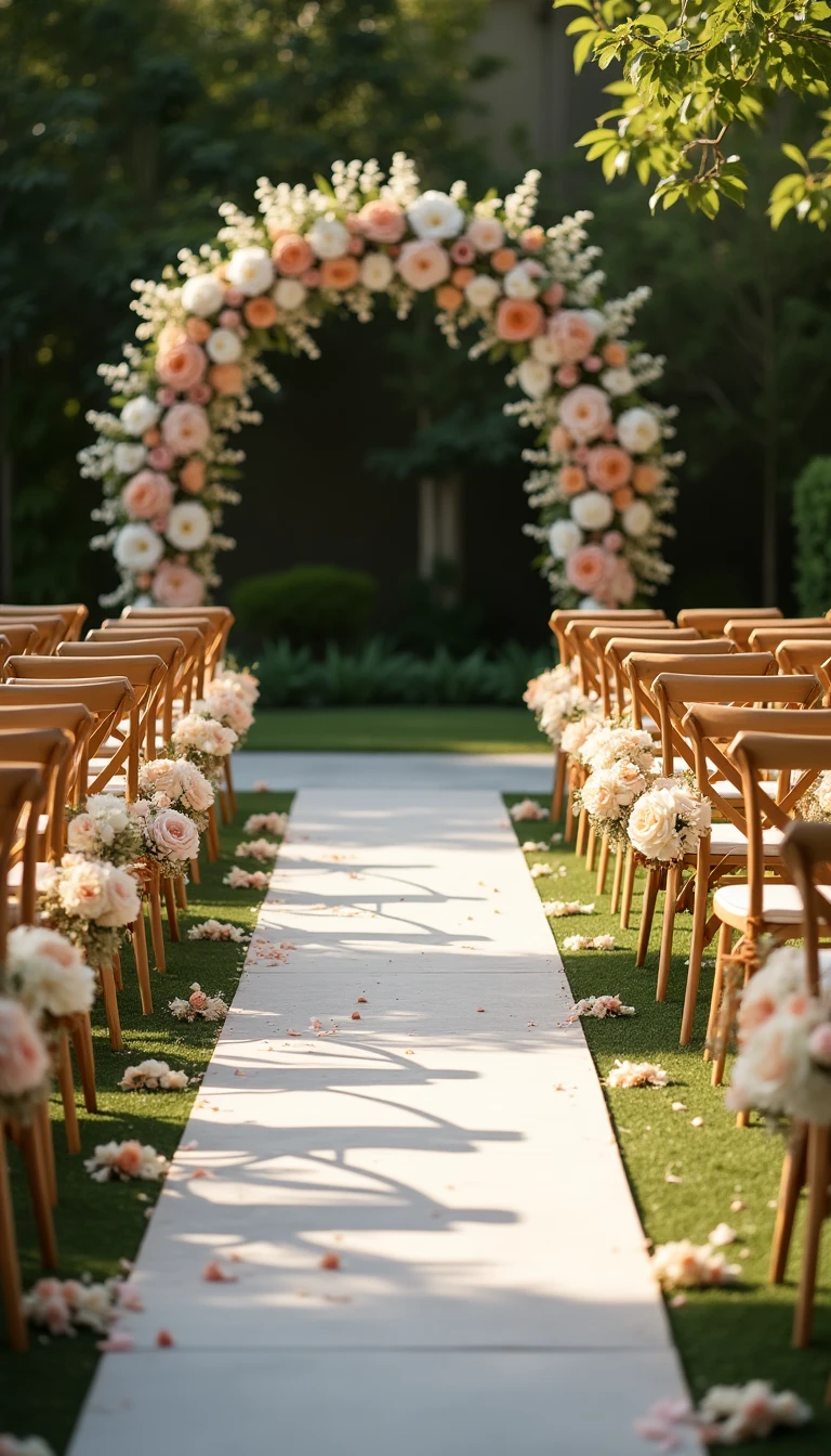 14 Stunning Wedding Aisle Decorations Outdoor to Elevate Your Big Day