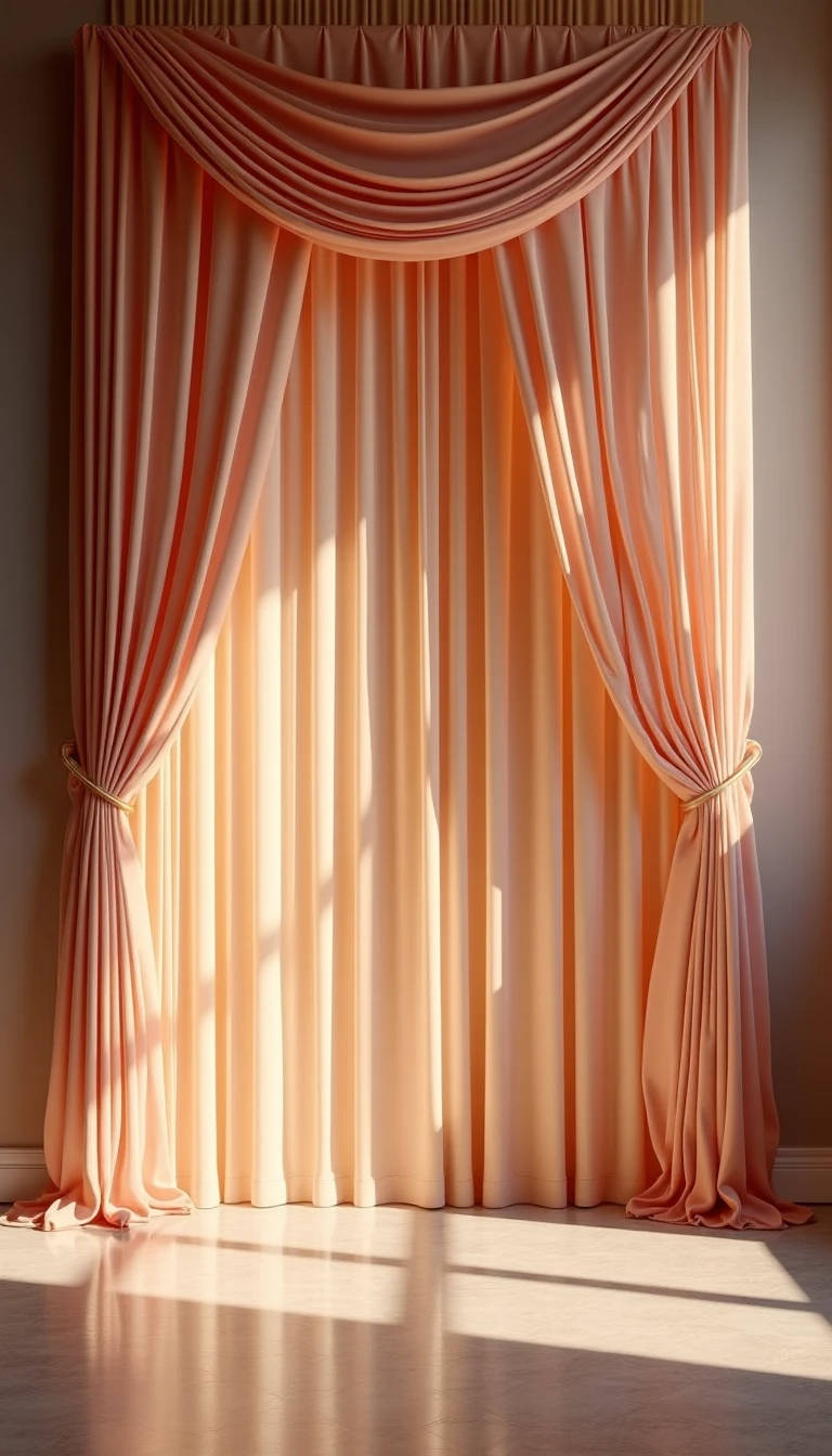 Elegant Drapery in Wedding Backdrop Design