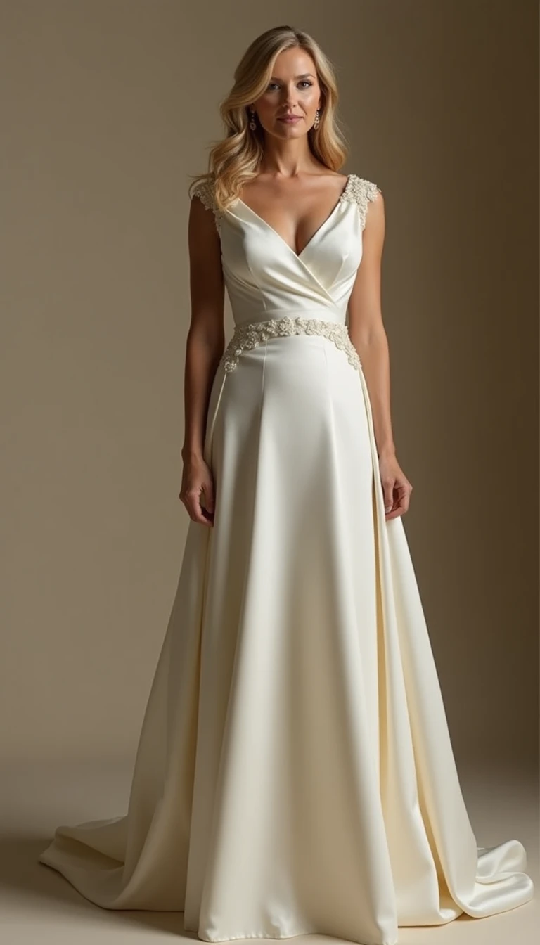 Classic Satin Mother Of The Bride Dresses Long