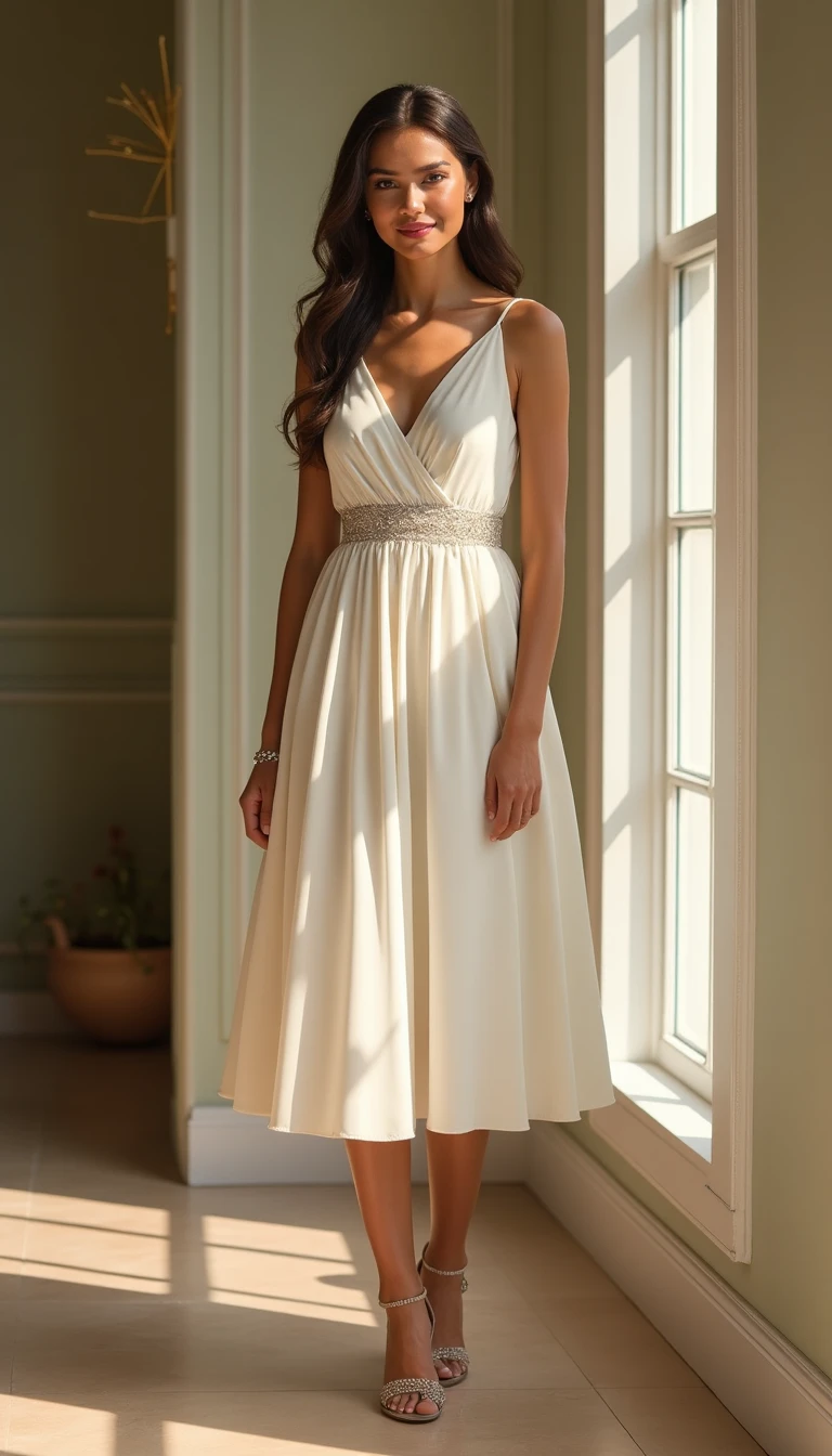 Tea-Length Dress: Vintage Charm for Your Wedding Guest Dress Spring
