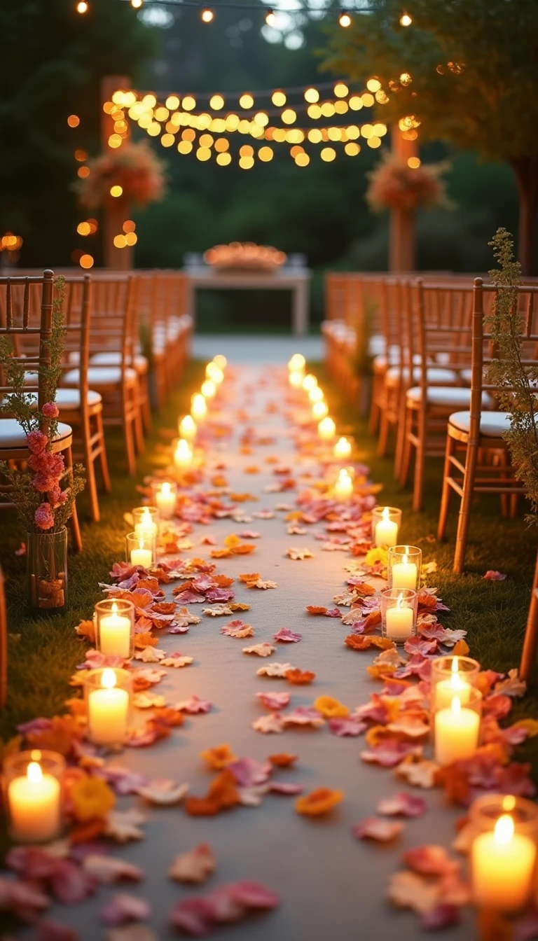 Elegant Aisle Runners: A Touch of Luxury in Wedding Aisle Decorations Outdoor