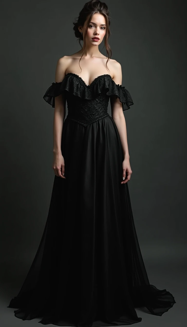 Gothic Romance: Embracing a Darker Side of the Black and White Wedding Dress