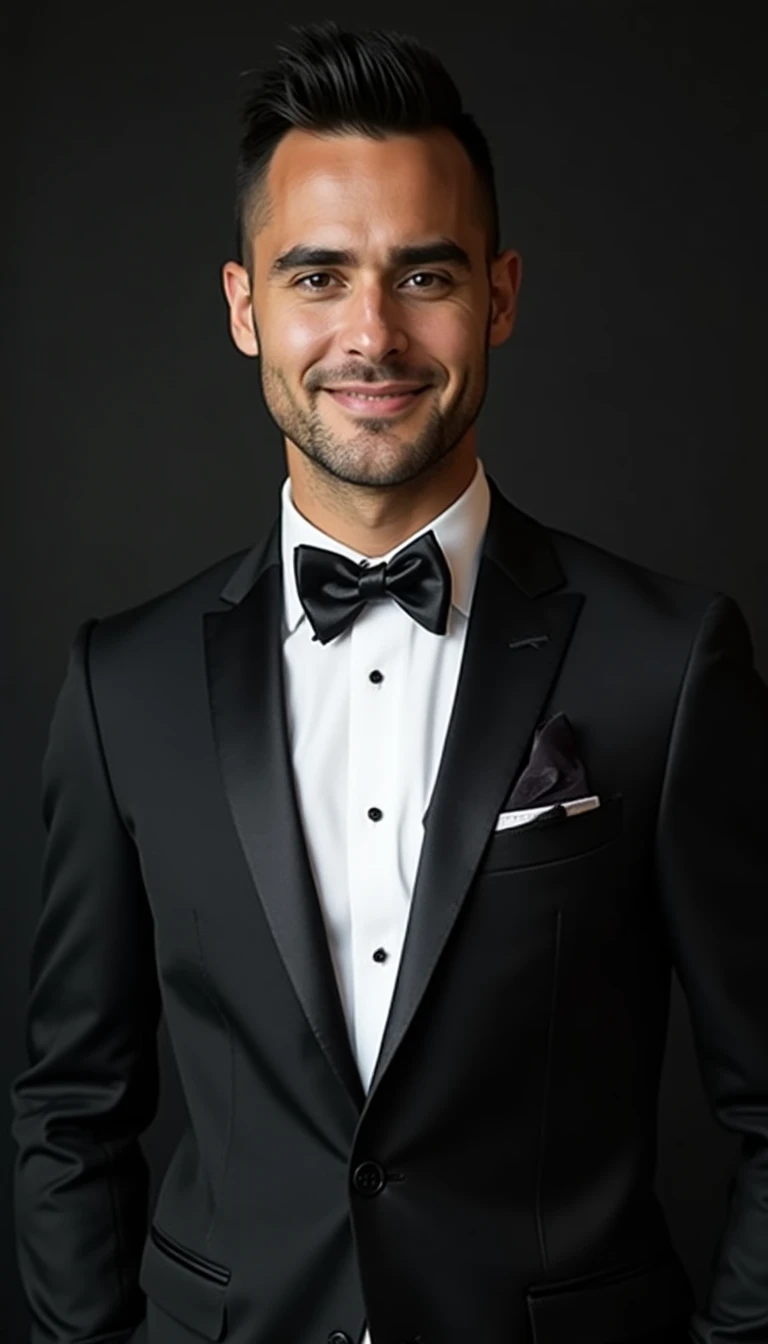 Stunning Black and White Wedding Attire