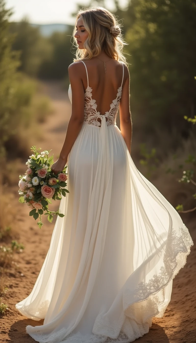 The Maxi Boho Wedding Dress: Effortless Elegance