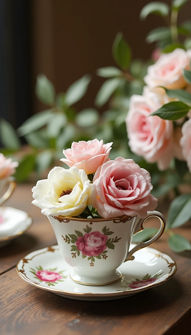 Vintage Tea Cups: Charming Wedding Centerpieces DIY