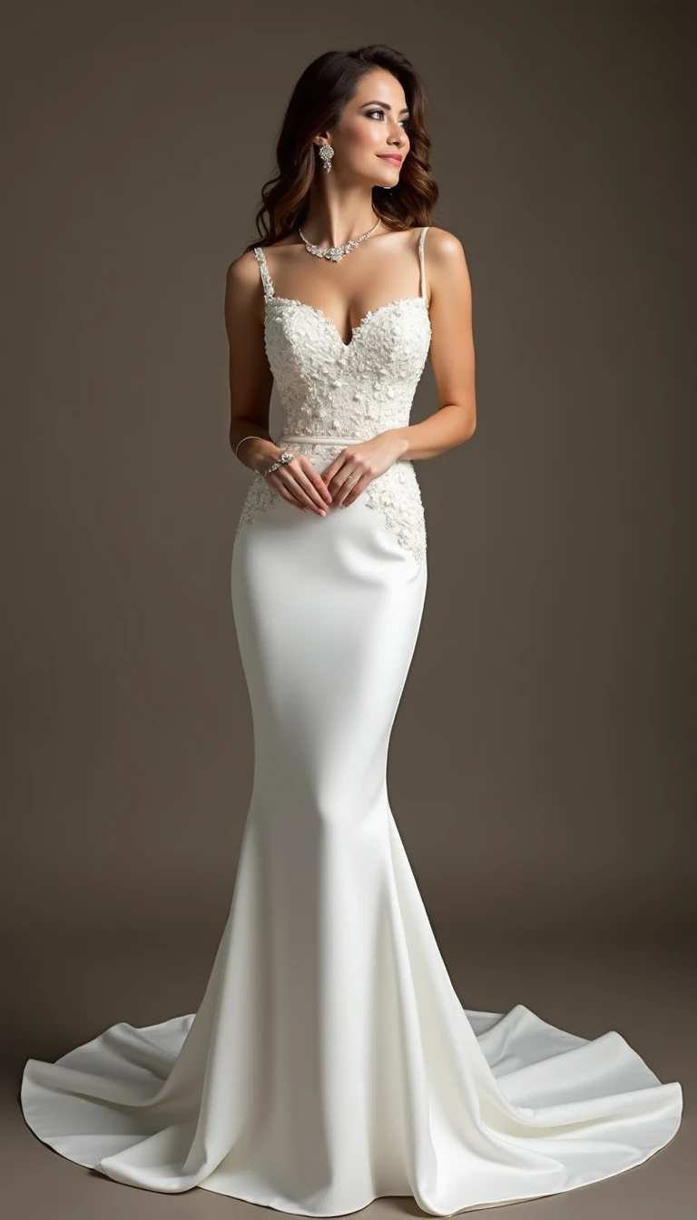 Classic Mermaid Fit Mother Of The Bride Gown for a Flattering Silhouette