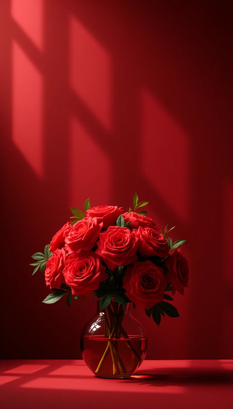 Vibrant Red Wedding Theme Floral Arrangements