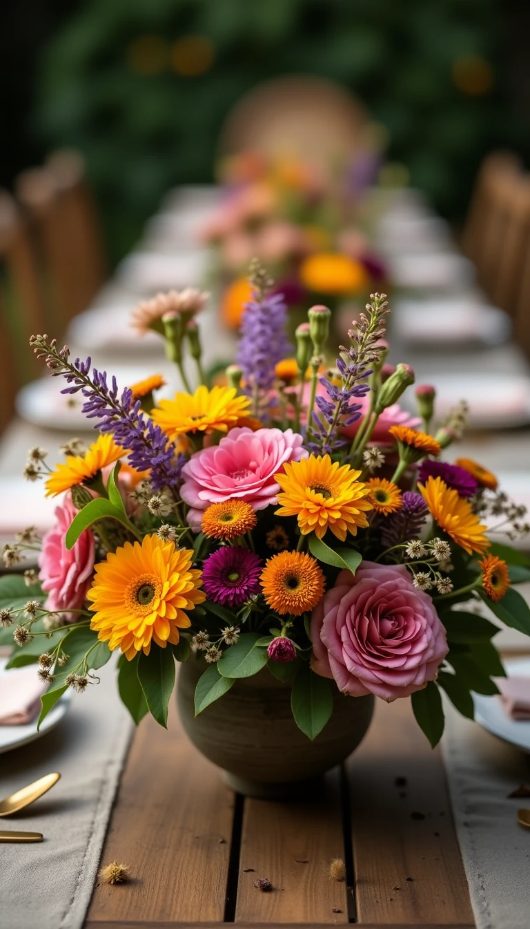 Wildflower Dreams: Boho Wedding Centerpieces in Full Bloom