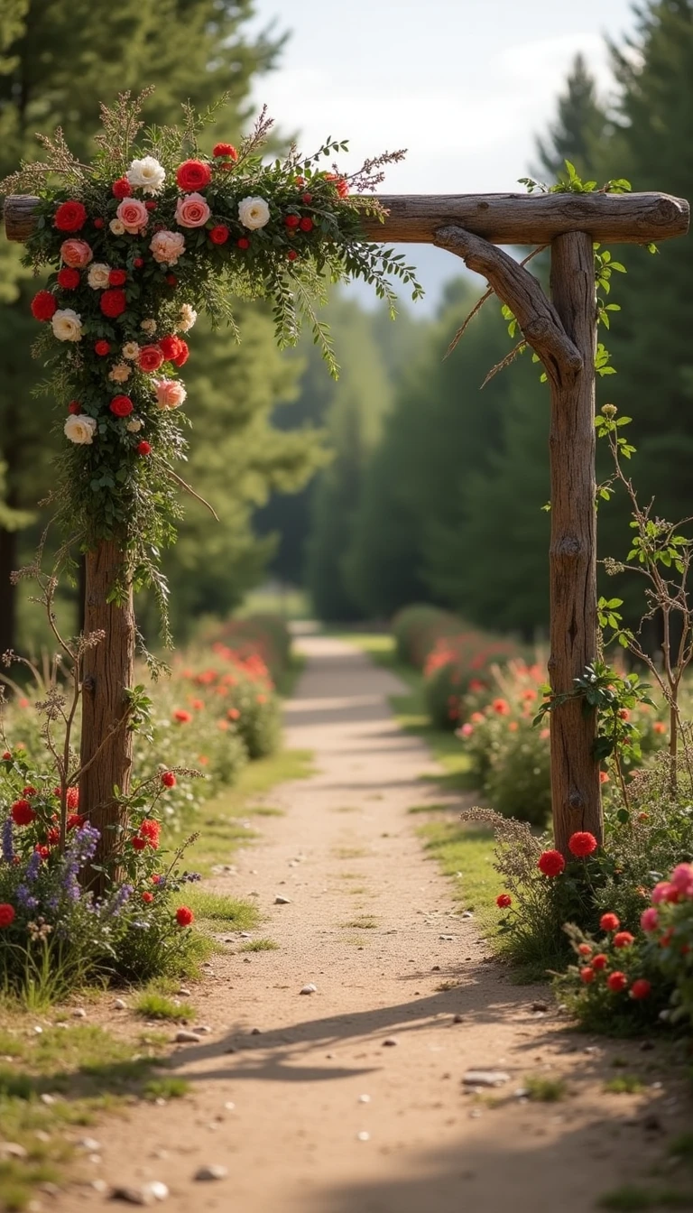 Rustic Wood Arbors for Your Western Boho Wedding