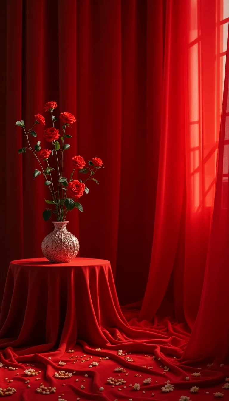 Charming Red Wedding Theme Decor