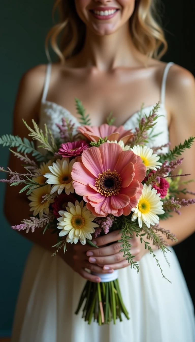 Whimsical Wildflower Boho Wedding Bouquet