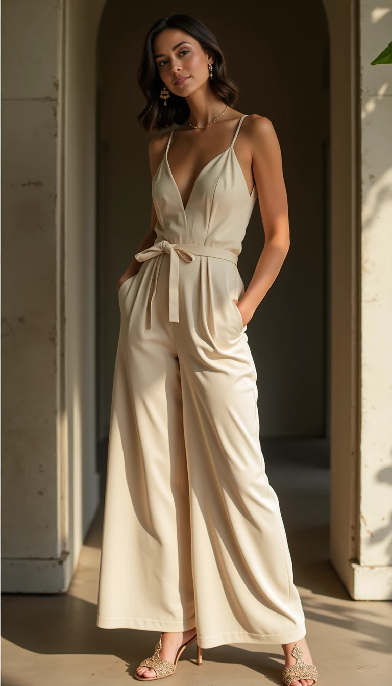 Chic Jumpsuit: A Modern Twist on Spring Wedding Guest Outfit