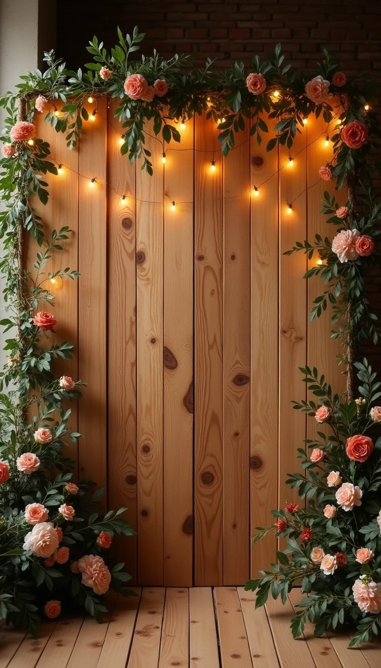 Rustic Wooden Wedding Backdrop Ideas for a Cozy Feel