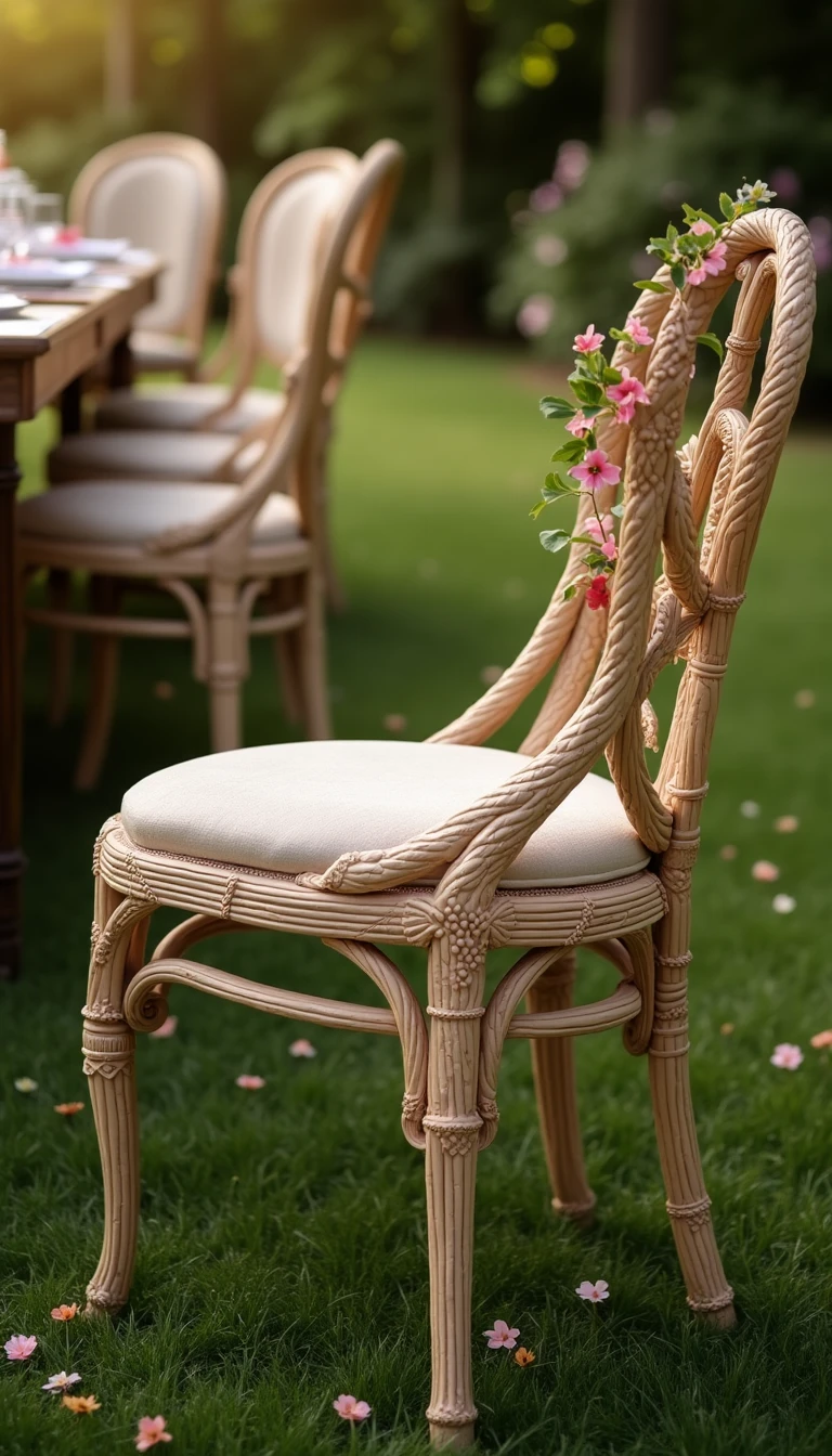 Whimsical Seating: Unique Chairs for Your Outdoor Wedding Reception