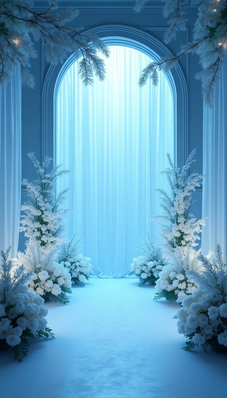 Enchanting Light Blue Wedding Ceremony Backdrops for Stunning Photos