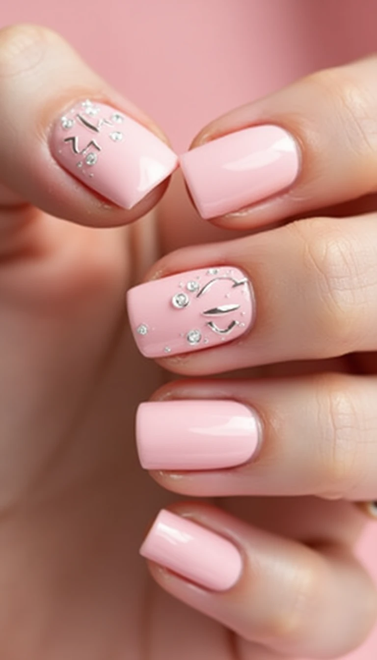 Pastel Pink Wedding Nails: Sweet and Dreamy