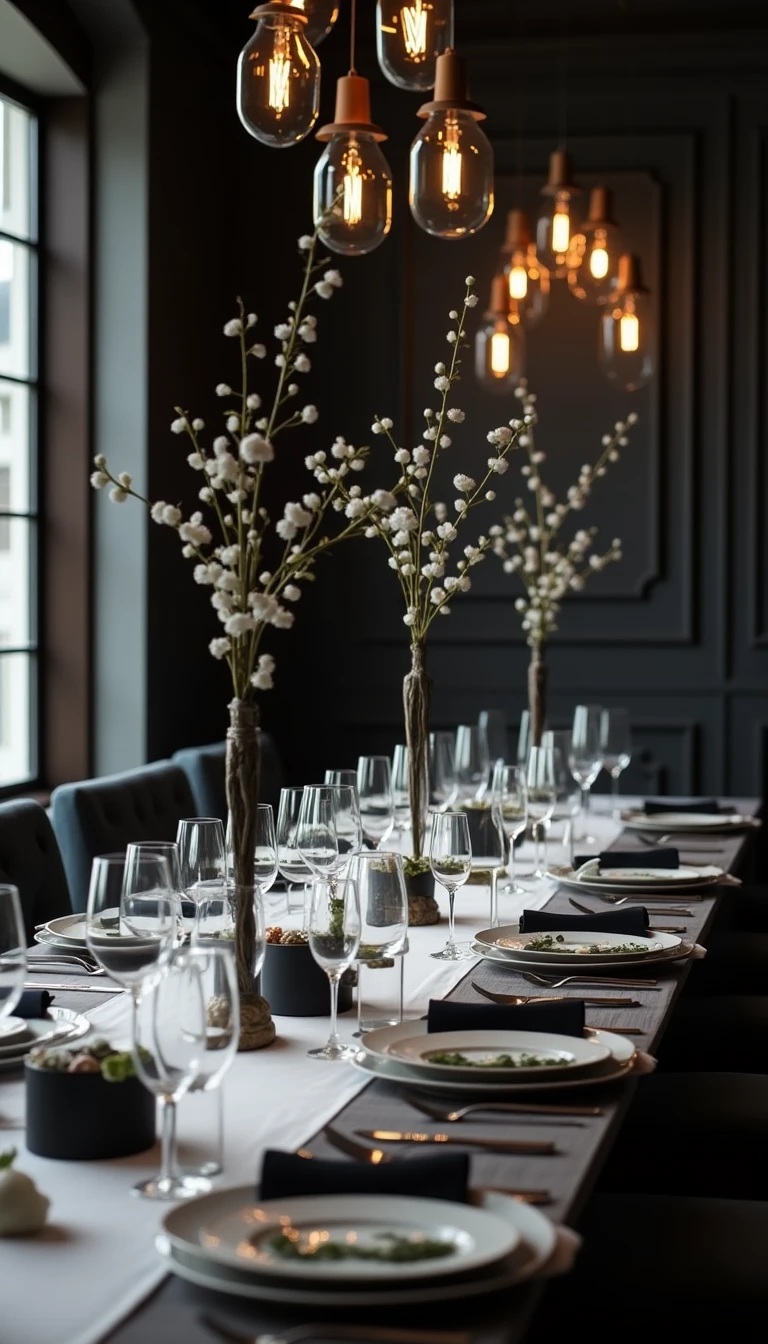 Stylish Black and White Wedding Theme Classy Decor