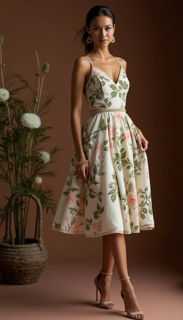 Playful Patterns: The Unique Cocktail Dress Wedding Guest