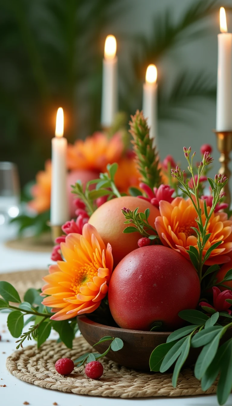 Tropical Floral Arrangements: Intimate Beach Wedding Ideas for Vibrancy