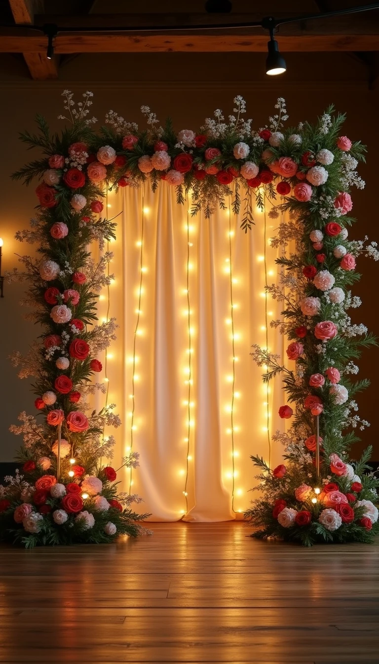 Rustic Charm in Wedding Backdrop Design