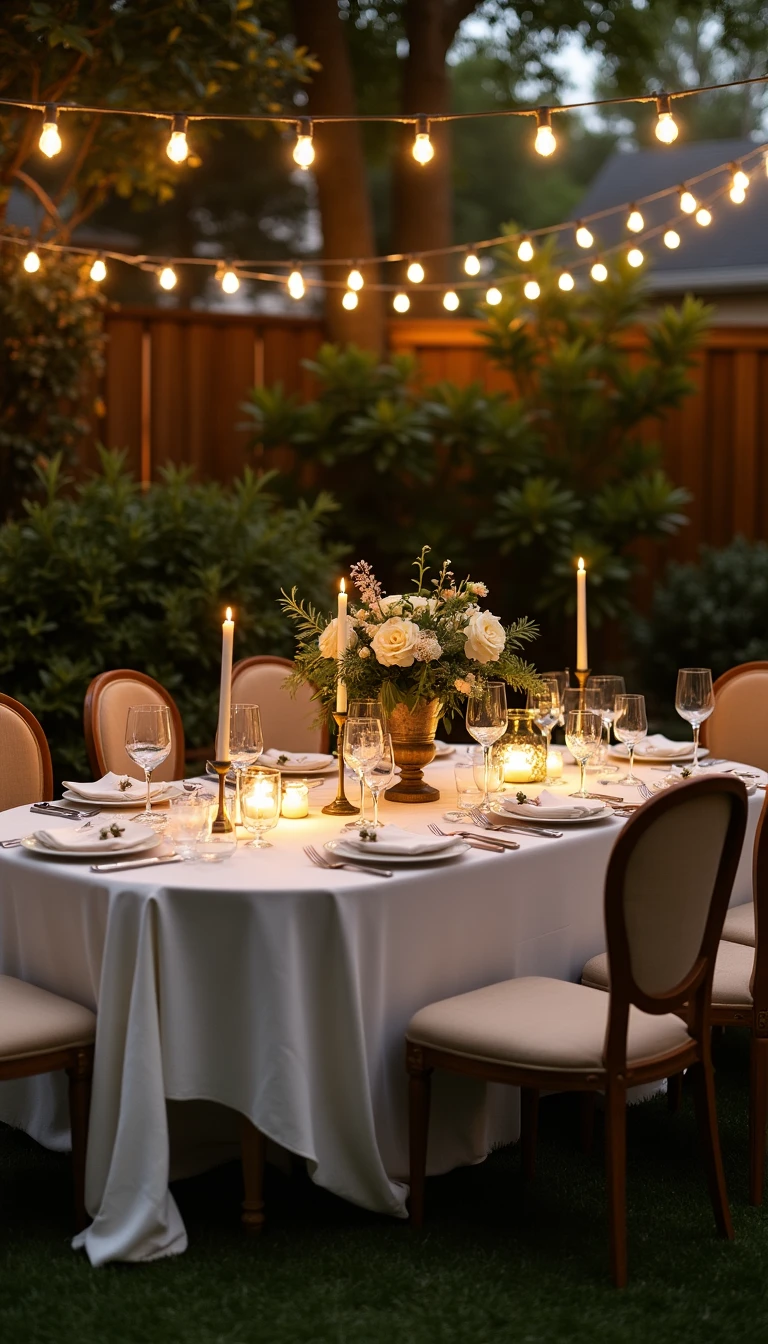 Cozy Seating Arrangements for Your Intimate Backyard Wedding