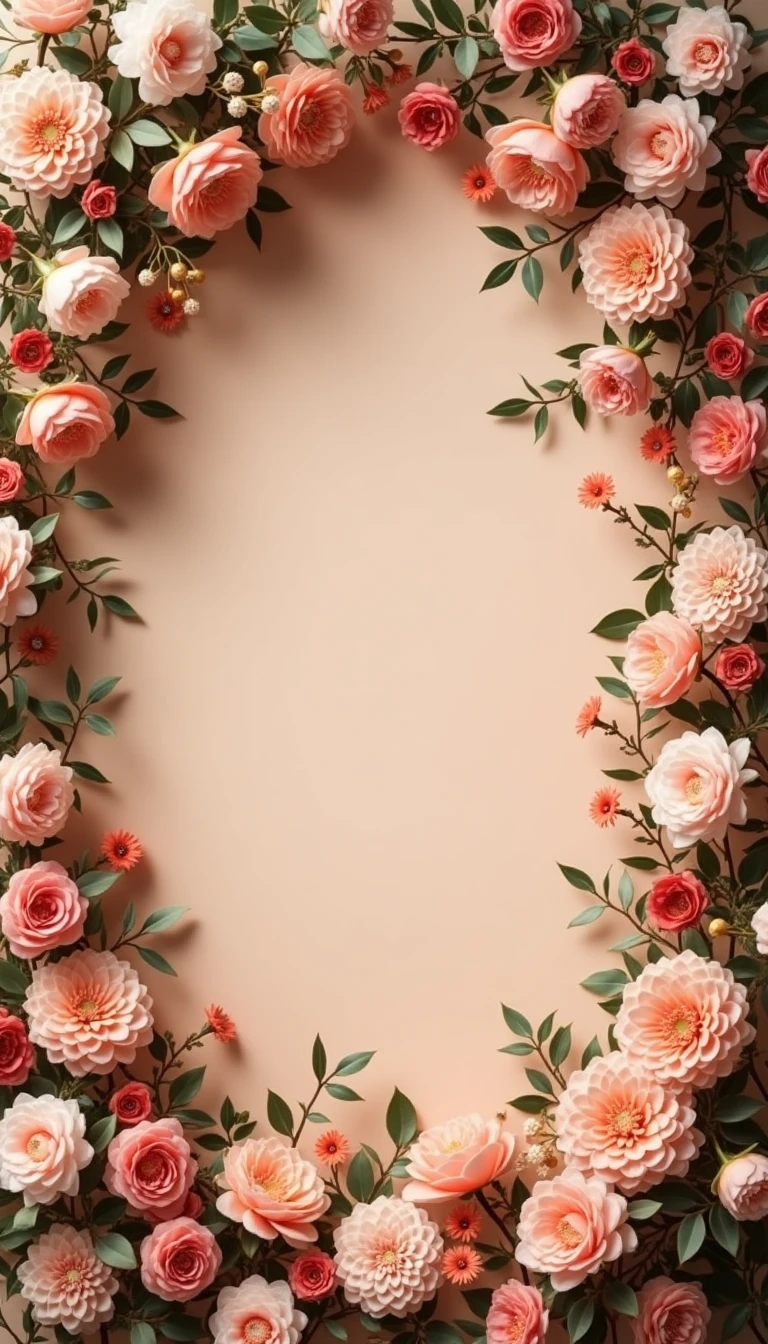 Whimsical Floral Wedding Backdrop Reception