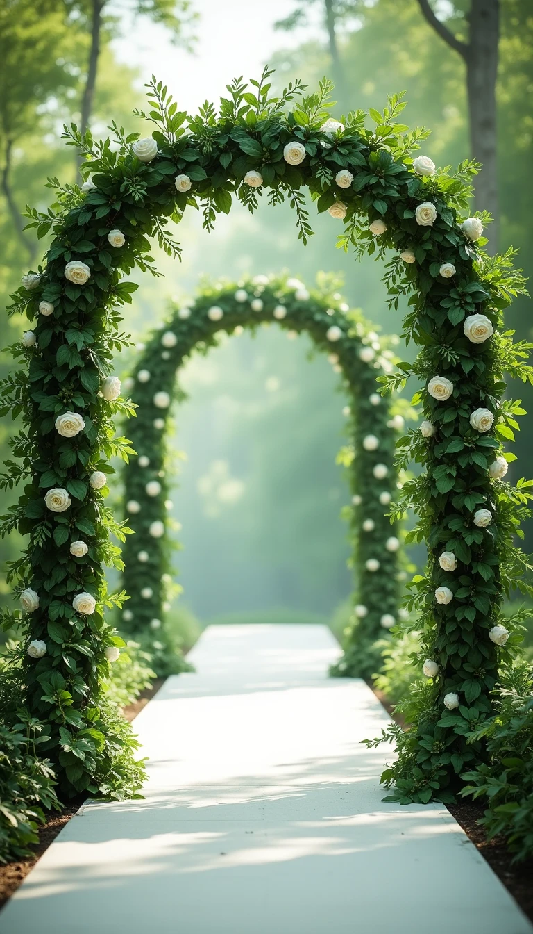 Sage Green Wedding Theme Ceremony Arches That Captivate