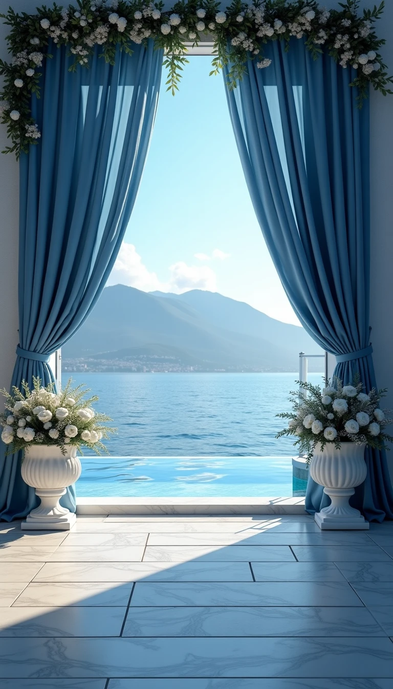 French Blue Wedding Venue: A Romantic Backdrop