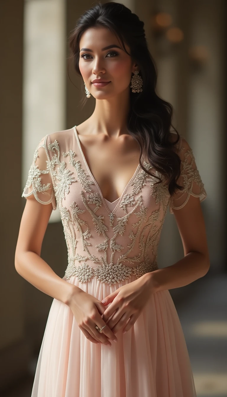 Embellished Elegance: Elegant Mother Of The Bride Dresses with Intricate Details