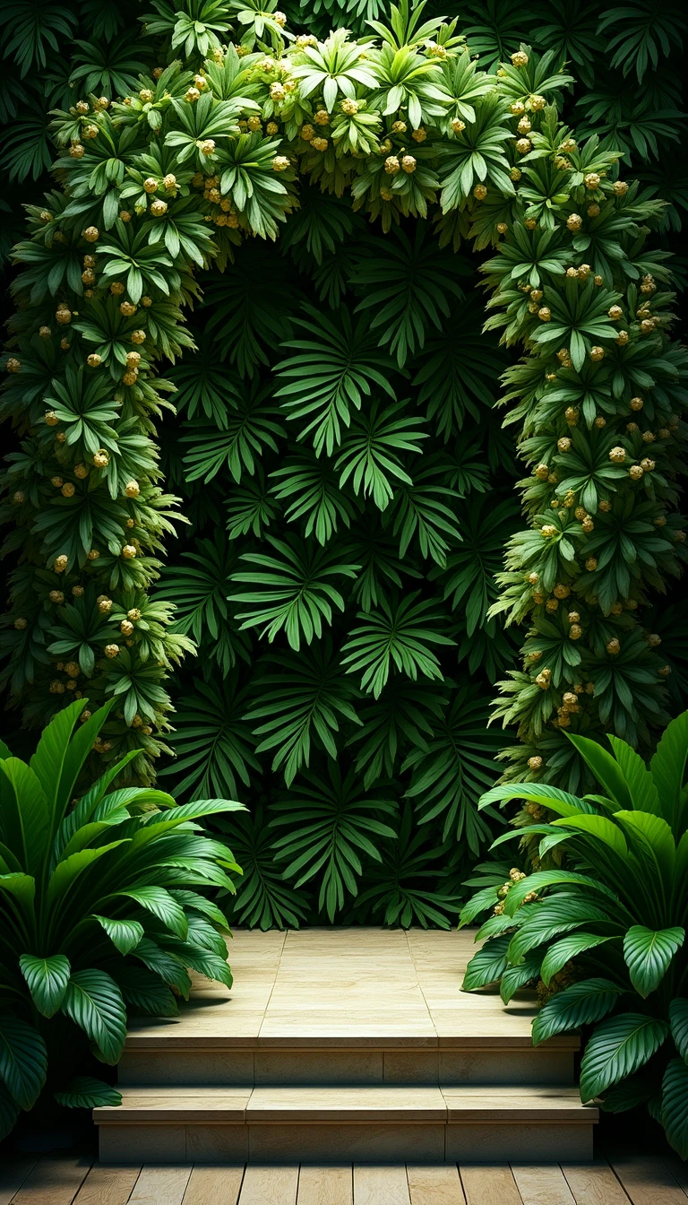 Lush Greenery Wedding Backdrop Design