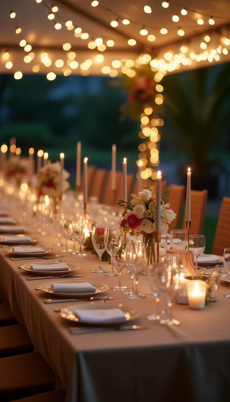 Charming Table Settings for Your Outdoor Tent Wedding