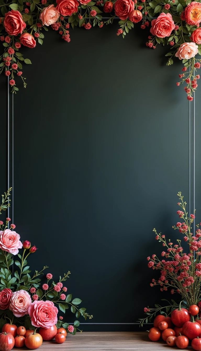 Artistic Chalkboard Wedding Reception Backdrop for Personal Touch