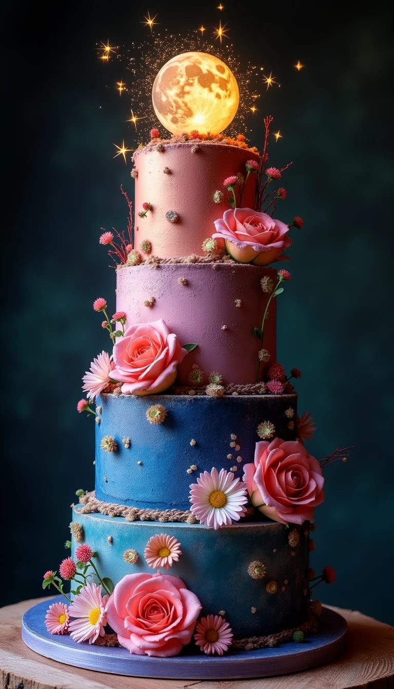 Celestial Dreams: The Boho Wedding Cake with Cosmic Flair