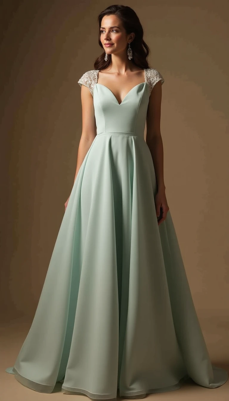 The Playfulness of a Formal Wedding Guest Dress with Cap Sleeves