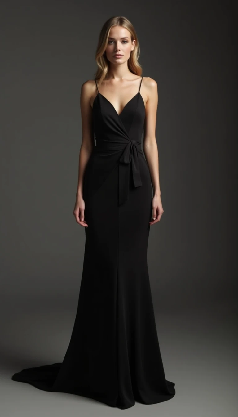 The Modern Asymmetrical Black Tie Wedding Guest Dress